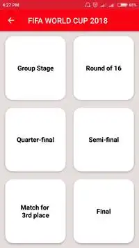 Fifa World Cup Russia 2018 Time Schedule Screen Shot 1