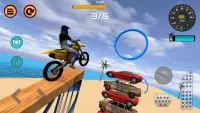 Motocross Playa Saltando 2 Screen Shot 1