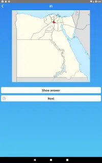 Egypt: Regions & Provinces Map Quiz Game Screen Shot 11