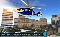 리얼 시티 경찰 헬리콥터 게임 : 구조 임무 Screen Shot 15