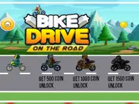 Bike Drive On The Road Screen Shot 1