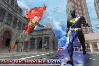 Flying Lady Bug City Crime Battle Screen Shot 8