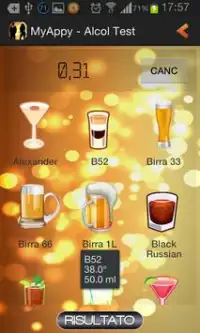 Alcol Test Screen Shot 2