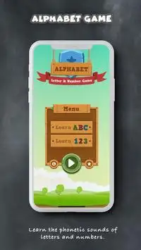 ABC Alphabet Card Quiz Game - English Screen Shot 0