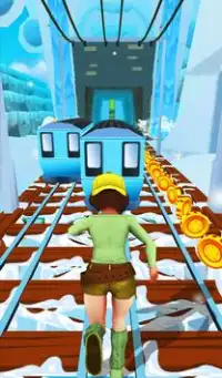 Icy Subway Princess: Snow Rush Runner Screen Shot 9