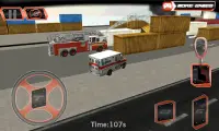 3D ที่จอดรถเมืองรถพยาบาล Screen Shot 3