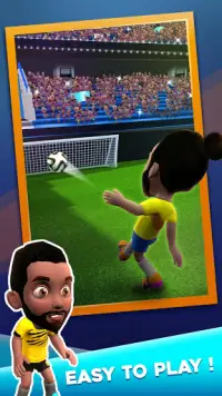 Flick Soccer League - Penalty Shot Game Screen Shot 1