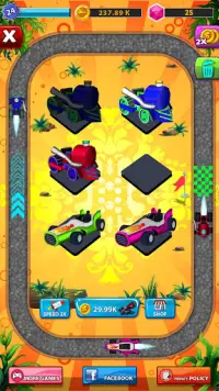 Merge Kart Tour - Click and Idle Tycoon Screen Shot 3