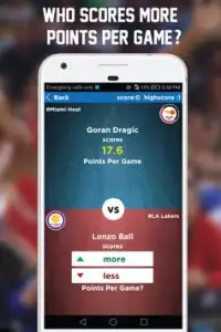 NBA Quiz : Trivia Game - Higher or Lower Game Screen Shot 3