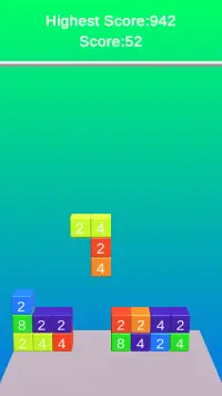 Tetris 2048 | Classic Tetris e 2048 Merge Game Screen Shot 1