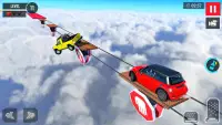 carreras de truco de coches 2019 - Car Stunt Race Screen Shot 5