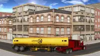 Oil Tanker Transporter Truck Driving Simulation Screen Shot 2