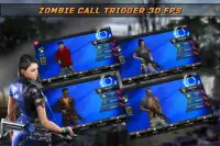 appel de zombie déclencher jeu 3D FPS Screen Shot 1