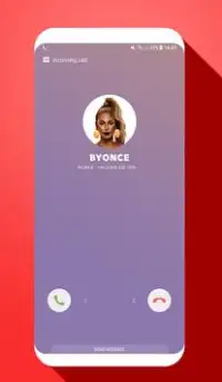 fake call from byonce Screen Shot 0