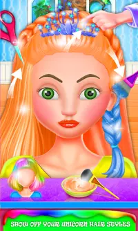 Rainbow Unicorn Princess makeover! Magic Outfits Screen Shot 1