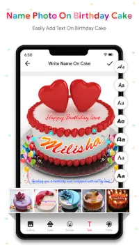 Name Photo On Birthday Cake - Birthday Photo Frame Screen Shot 4