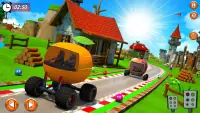 Superhero Fruit Car Racing- New Fun Kids Games Screen Shot 4