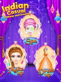 Indian dressup game and salon makeup game for girl Screen Shot 2