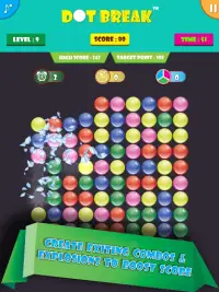 Dot Break™: jogos de bolha Screen Shot 16