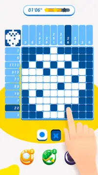 Nono.pixel - número de rompecabezas juego lógica Screen Shot 1