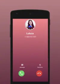 Luluca Fake Video Call Screen Shot 5