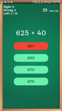 Math Quiz Screen Shot 2