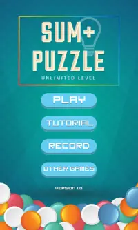 Sum  Puzzle - Unlimited Level Screen Shot 3