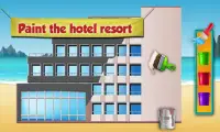 membina sebuah resort pulau: pembinaan hotel maya Screen Shot 3