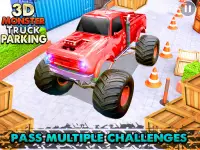 3D Monster Truck : Hard Car Parking Simulator Screen Shot 1