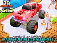 3D Monster Truck: Симулятор жесткой парковки Screen Shot 1