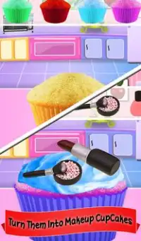Princesa Maquillaje Cupcake Maker! Postres Para Ni Screen Shot 5