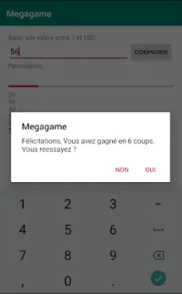 Megagame - trouver le nombre Screen Shot 1