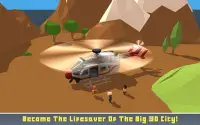 Blocky Helicopter City Heroes Screen Shot 3