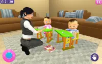 Gerçek ikiz bebek simülatörü Screen Shot 2
