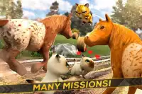 Pony und Kätzchen 3D Bauernhof Screen Shot 1