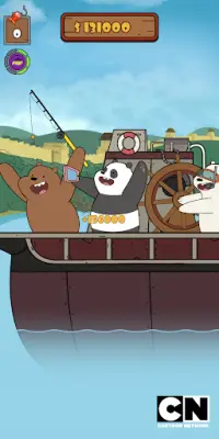We Bare Bears: Crazy Fishing Screen Shot 2