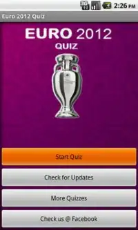 Euro 2012 Quiz Screen Shot 0