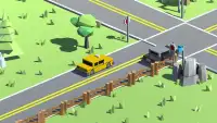 Blocky Car Road Challenge Screen Shot 2