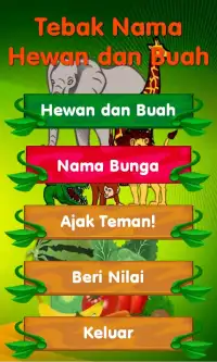 Tebak Nama Hewan dan Buah Screen Shot 10