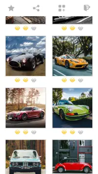 Puzzles de voitures: jeux de mosaïque intelligents Screen Shot 1