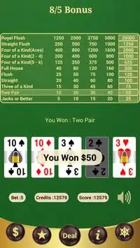 Bonus Poker (8/5) Screen Shot 3