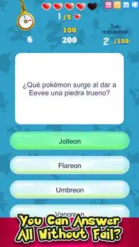 Quiz Pokemon Challenge Screen Shot 3
