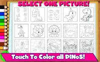 Coloreemos Los Dinosaurios juego para niños Screen Shot 5