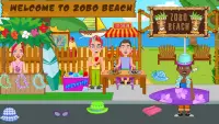 نتظاهر اللعب على الشاطئ الحياة: متعة ألعاب نزهة Screen Shot 6