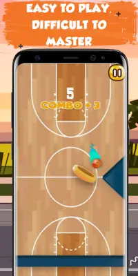 FLAPPY DUNK SHOT: ألعاب كرة السلة غير متصل Screen Shot 2