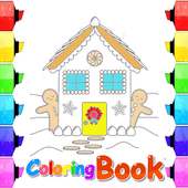 coloring princess candy house