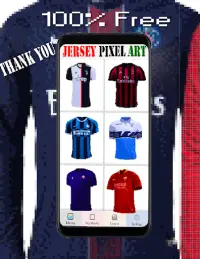 Football Jersey Color By Number-Pixel Art 2021 Screen Shot 1