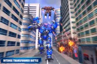 Air Robot Transform Helicopter Robot Battle War Screen Shot 7