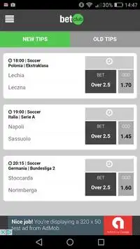BetClub - bets and odds Screen Shot 1