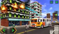 rescate de bombero - simulador de camión bomberos Screen Shot 10